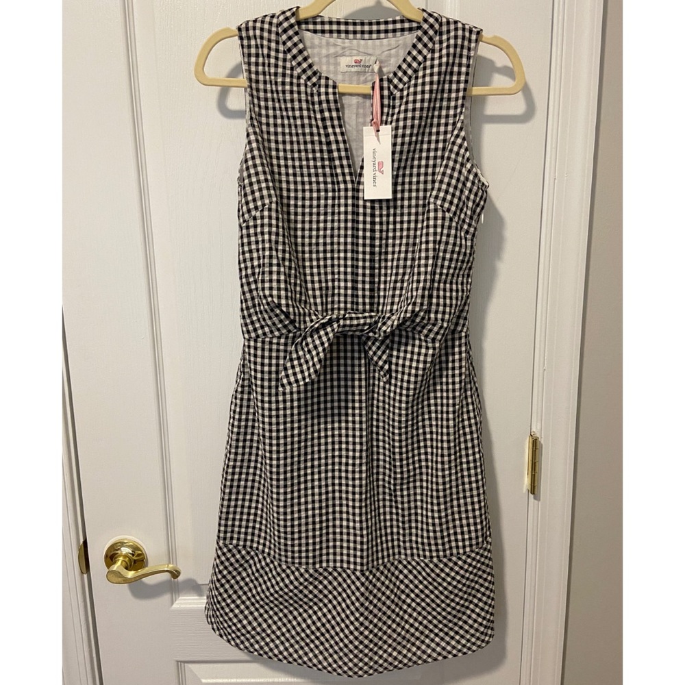 NWT Vineyard Vines Seersucker Gingham dress size 2